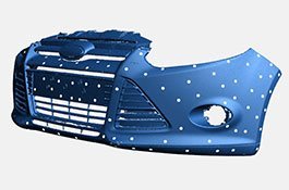 3D scan data of car bumper