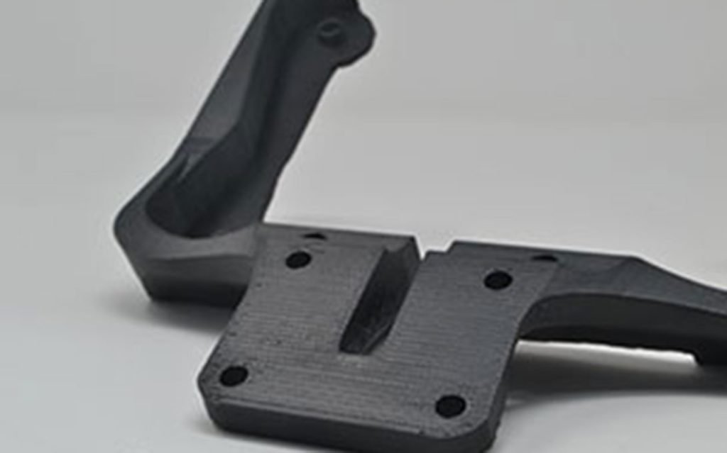 structural part printed in carbon fibre