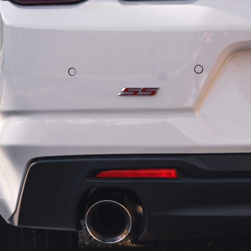 closeup of rear bumper