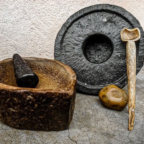 a collection of prehistoric tools